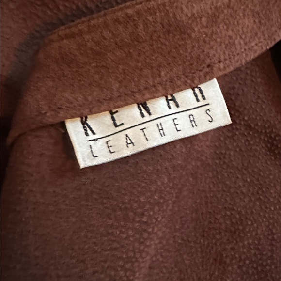 Vintage Brown 100% Suede Leather Fringe Wrap Midi Skirt - Kenar Leathers. - Picture 9 of 11